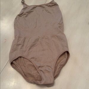 Ladies Beige One Piece Nude Suit